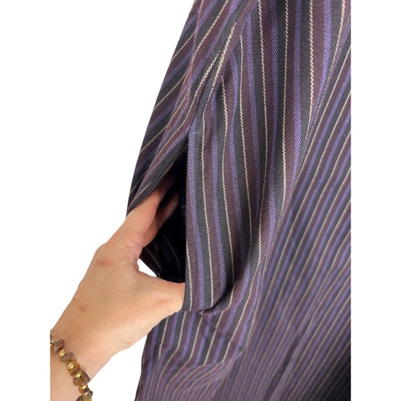 NEW KOOS Of Course Mixed Print Dress Size L Overalls Smock Floral Art to Wear - Picture 5 of 10